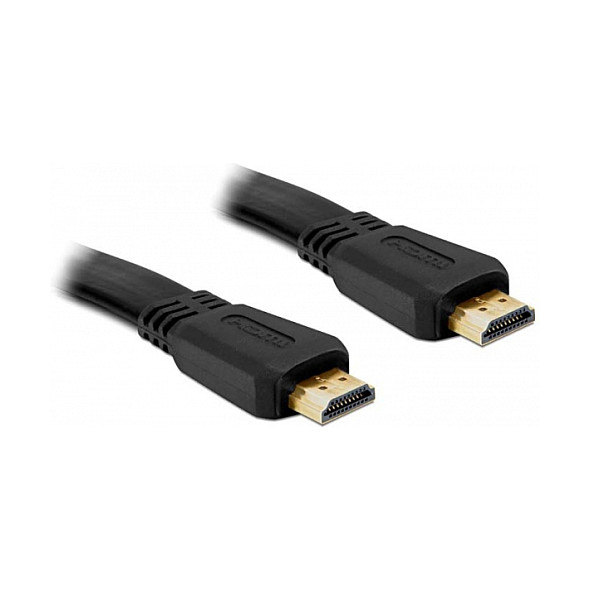 Kabllo HDMI DELOCK / A → A / St-St / Flat / 5.0m - 1