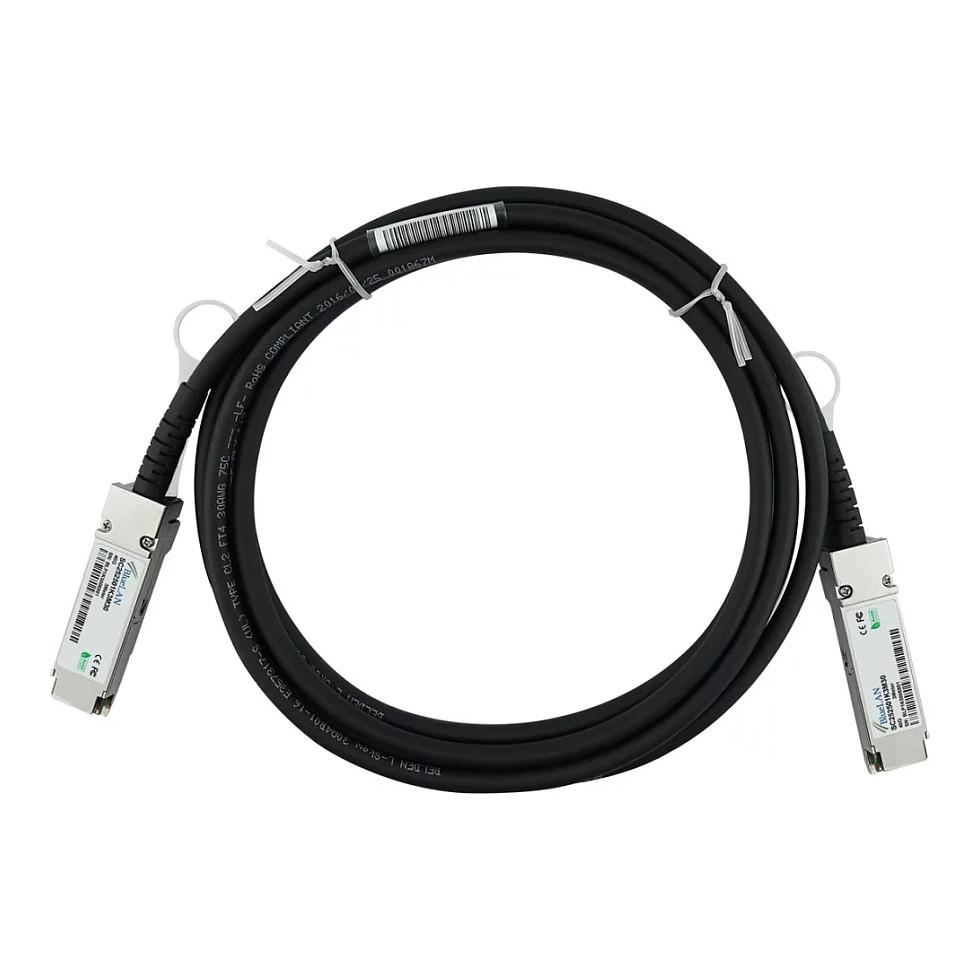 Kabllo për Rrjet BlueOptics QSFP-40G-C3M-BL, 40 Gbps, QSFP+ në QSFP+, DAC, 3 m - Zezë - 1