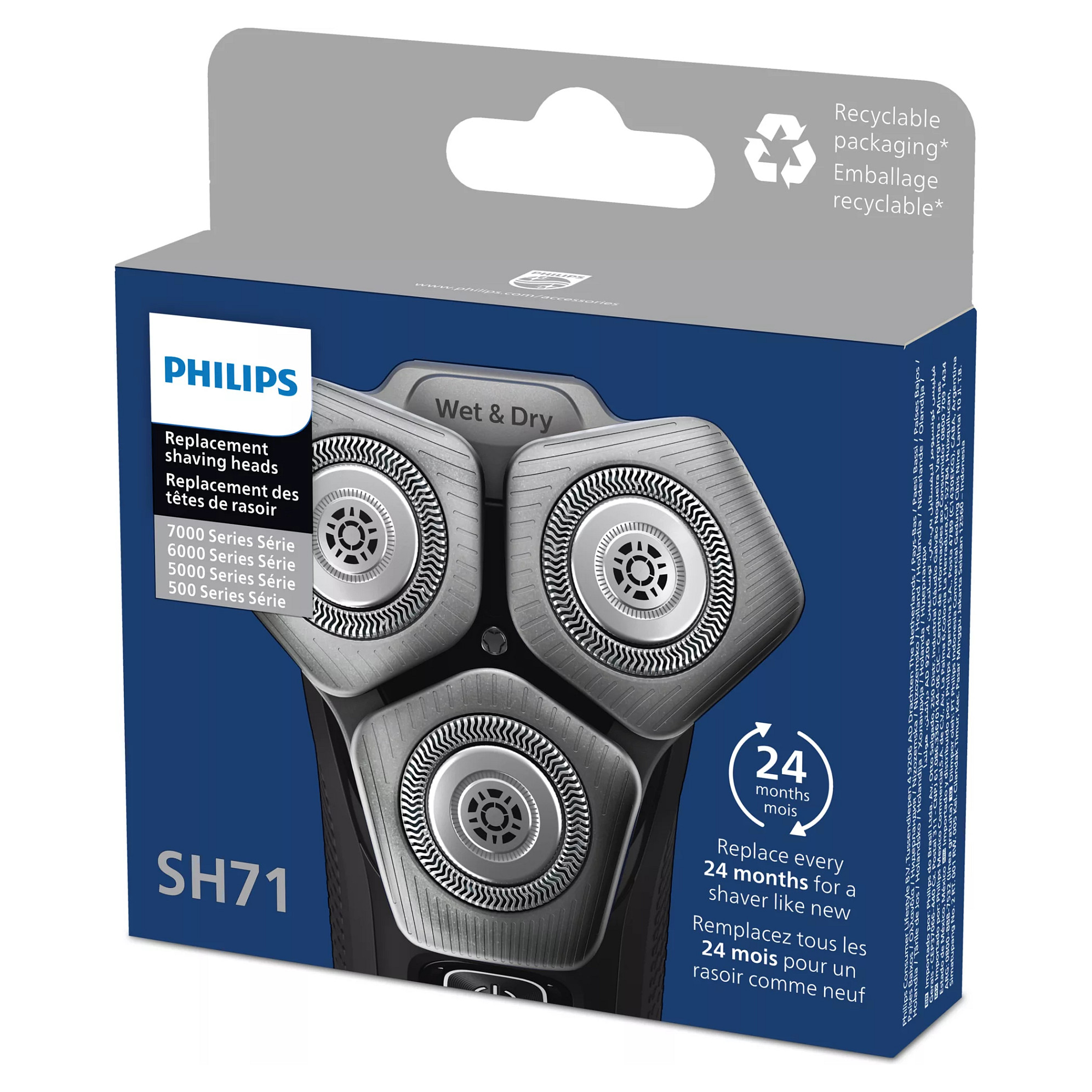 Aksesorë për makinën e rrojës Philips Scherkopf SH71/50 - Argjend - 5