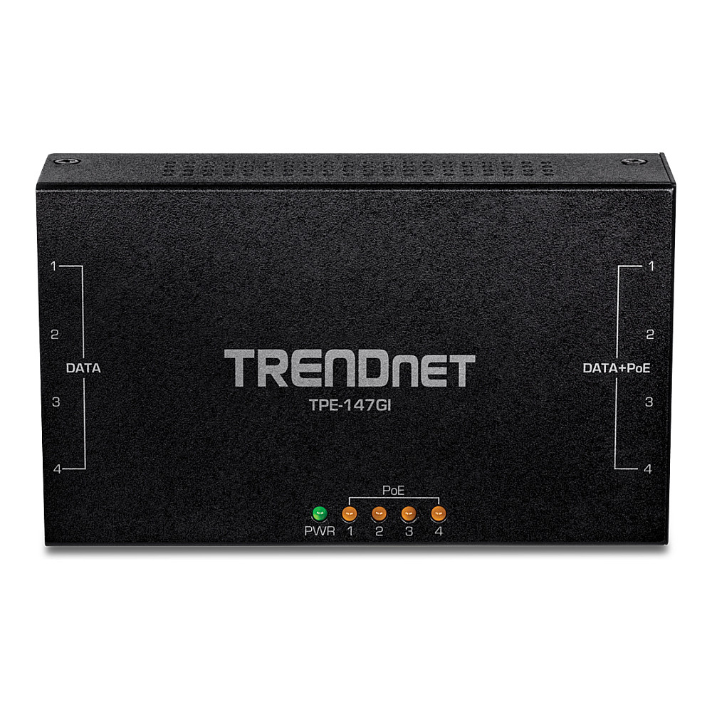 TRENDnet TPE-147GI 65W PoE+ Injektor 4-Port Gigabit - 4