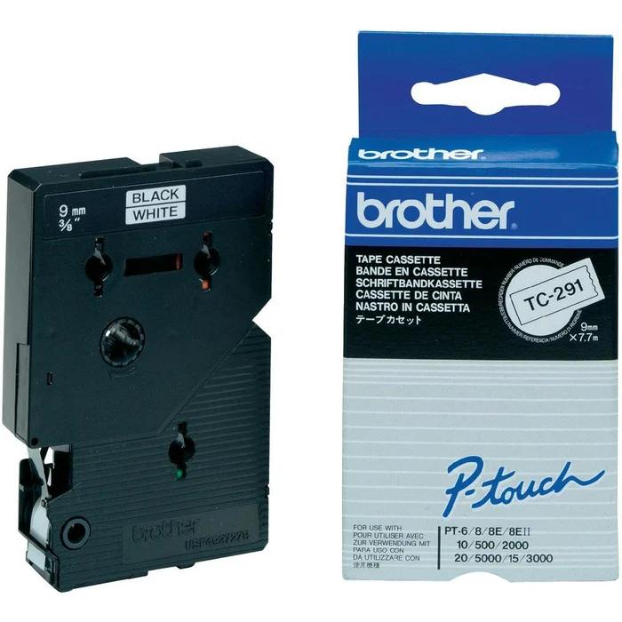 Shirit për Printer 3D Brother Colour Ribbon TC-291 / TC291 - Zezë mbi Bardhë - 2
