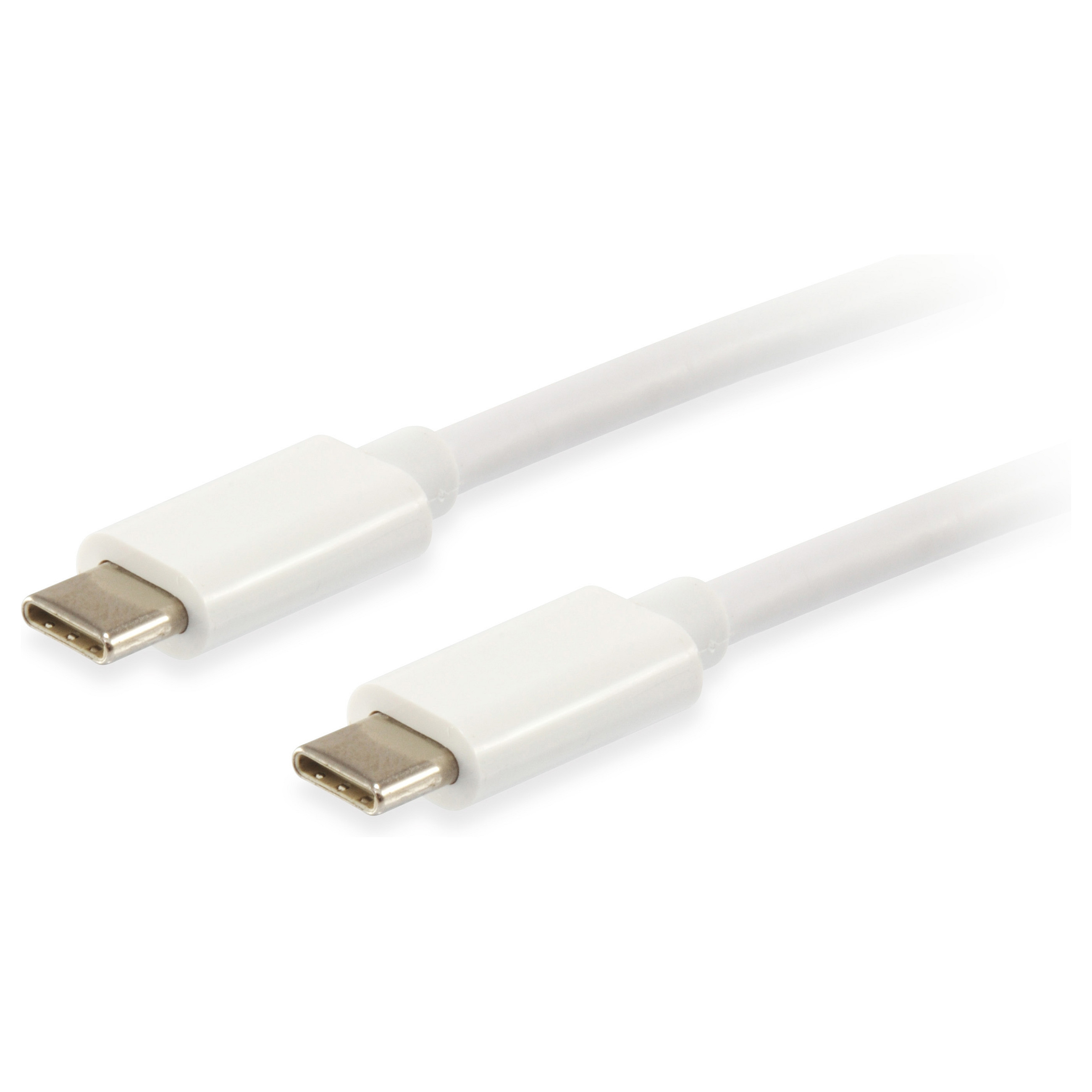 Kabel Equip USB-C 3.2 -& C Plat. St/St 2.00m 3A 4K/60Hz ws Polybeutel - 1
