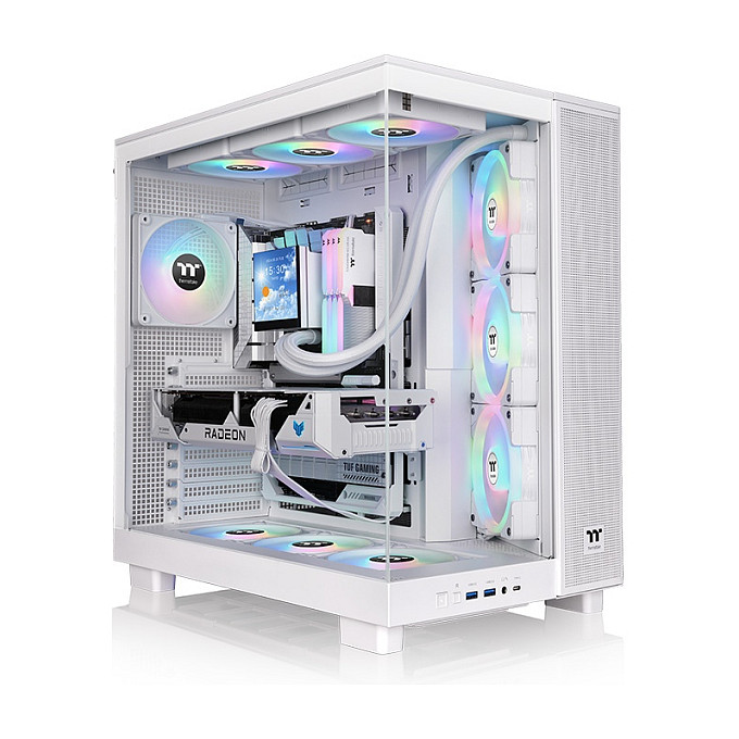 Kasë Midi Thermaltake View 380 XL TG ARGB Snow White - 1
