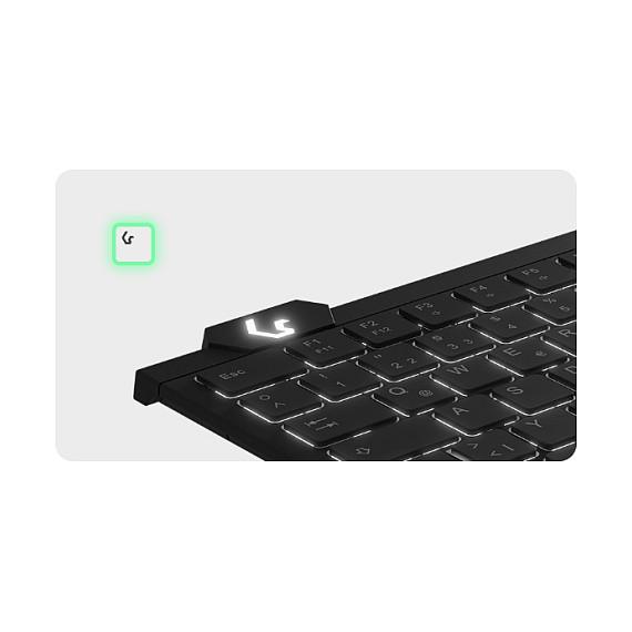 Tastierë me kabllo KeySonic KSK-5210ELU / USB 2.0 / Tenkeyless / QWERTZ / German / 80 Çelësa / LED - Zezë - 4