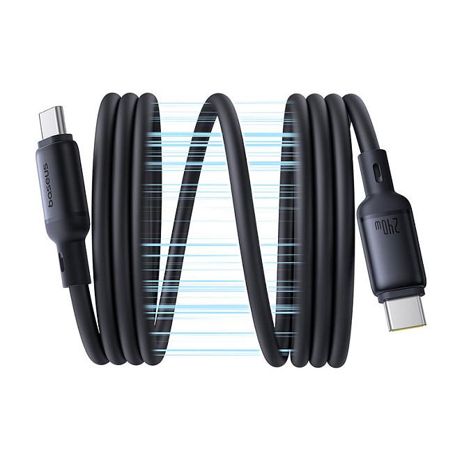 Kabllo USB Baseus PicoGo, USB-C, USB-C, 1m, 240W, Magnetike, 480Mbps - Zezë
