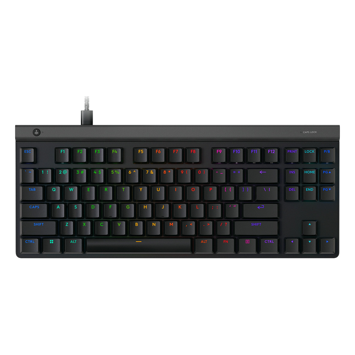 Tastierë Gaming me Kabllo Logitech G515 TKL / Mekanike / GL Tactile / LIGHTSYNC RGB / USB - C / Tenkeyless / QWERTZ – Zezë - 1