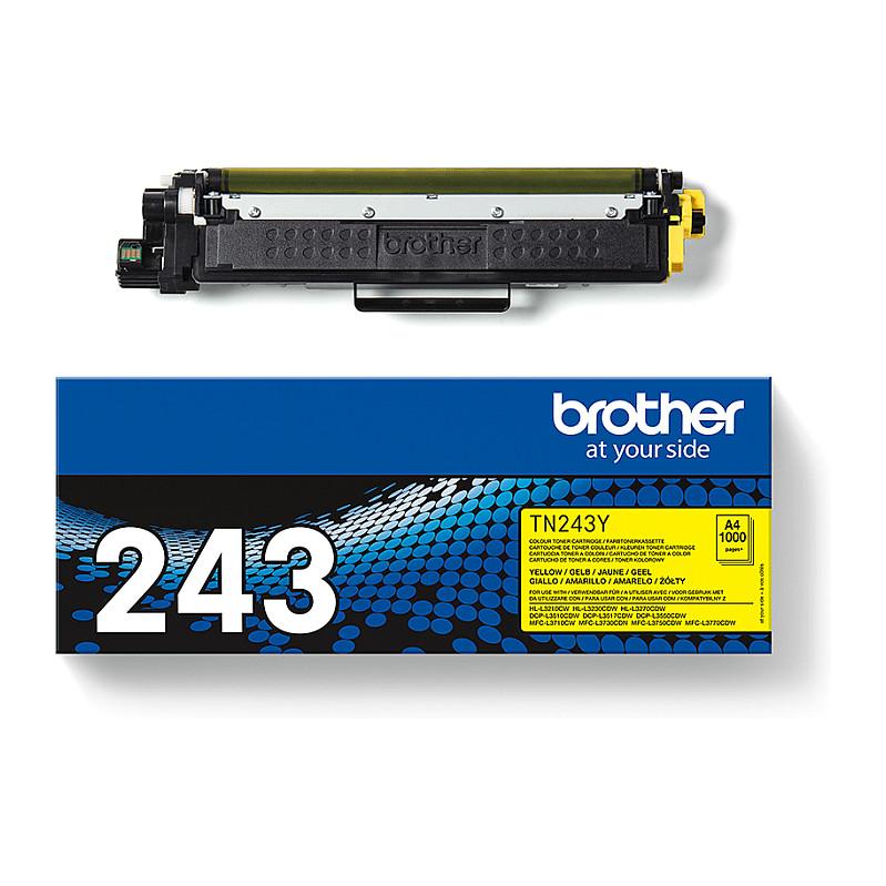 Toner Brother TN-243Y, 1000 faqe, për HL-L3210CW, HL-L3230CDW, HL-L3270CDW - Verdhë - 4