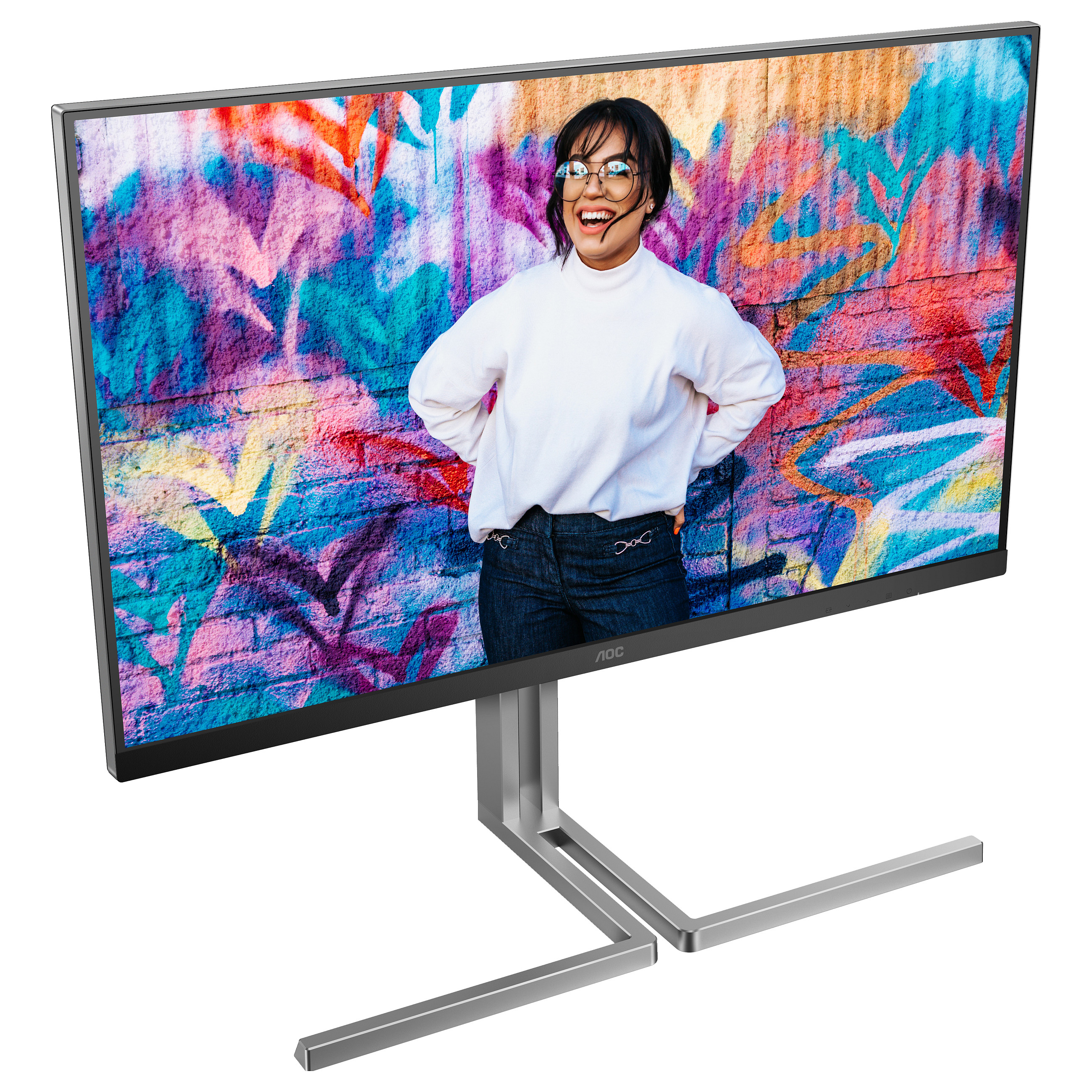 Monitor AOC U32U3CV / 31.5" / 4K UHD IPS / 60Hz / 4ms / HDMI+DisplayPort+USB-C - Zezë - 4