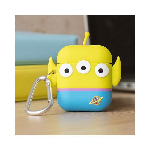 Aksesorë për kufje PowerSquad AirPods Case Alien / Apple AirPods 1 & 2 / 3D-Silikon  – Blu/Gjelbër - 6