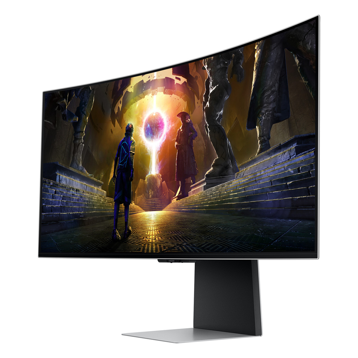 Monitor Gaming i lakuar Samsung G85SD / 34" UltraWide Quad HD OLED 0.03 ms 175 Hz Curved / DisplayPort , HDMI , USB / e bardhë - 4
