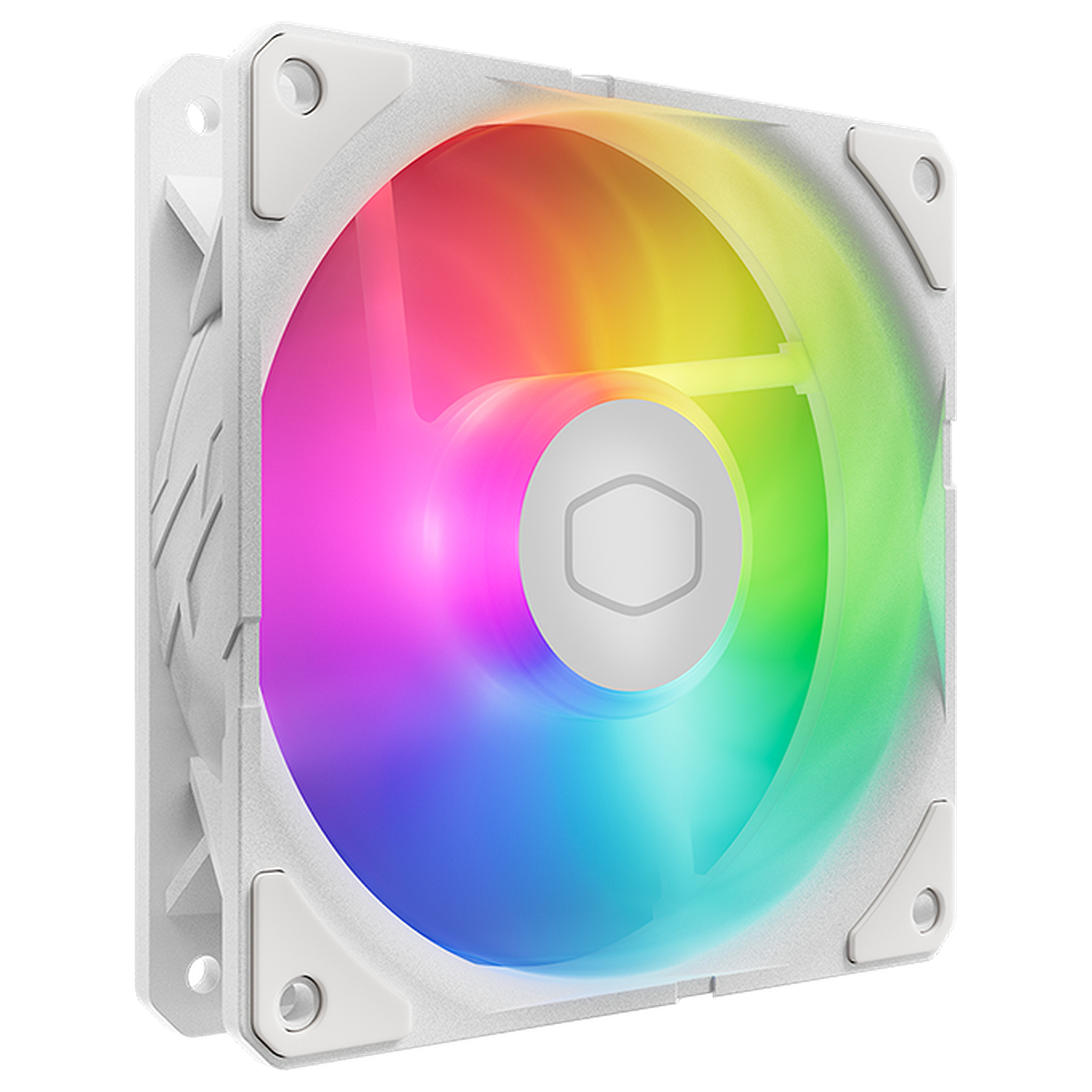 Ftohës për Kasë Cooler Master SickleFlow Edge / 120mm / 690-2500 RPM / ARGB / PWM – Bardhë