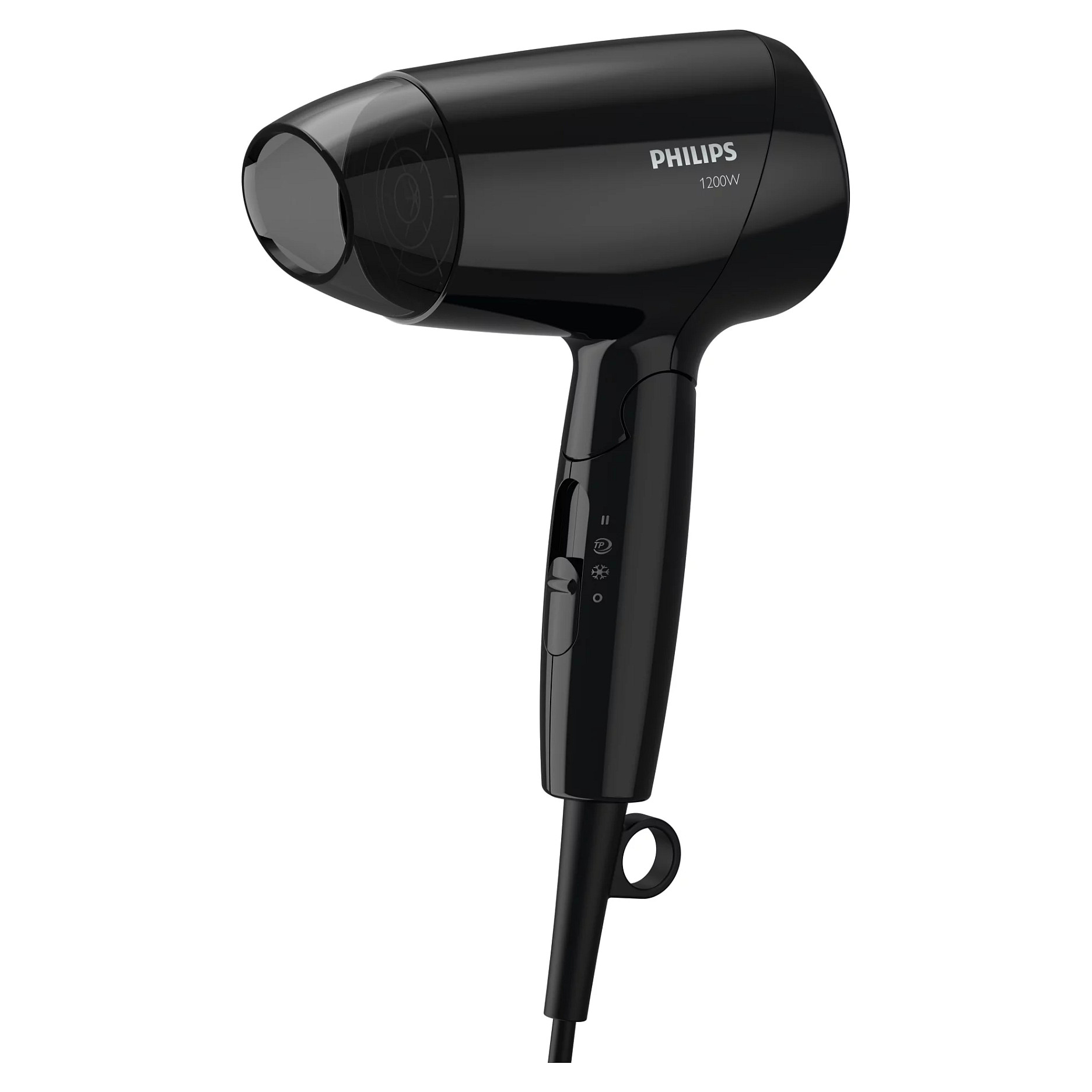Tharëse për flokë Philips EssentialCare BHC010/10 / 1200W / ThermoProtect / 3 Cilësime / Dorezë e Palosshme / Koncentrator – Zezë