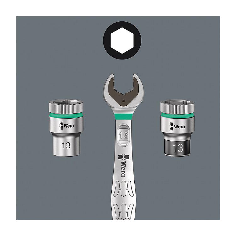 Set Çelësash me Ratchet Wera 6000 Joker 4 Set 1, 4 Copë, 10/13/17/19mm - Argjend - 10