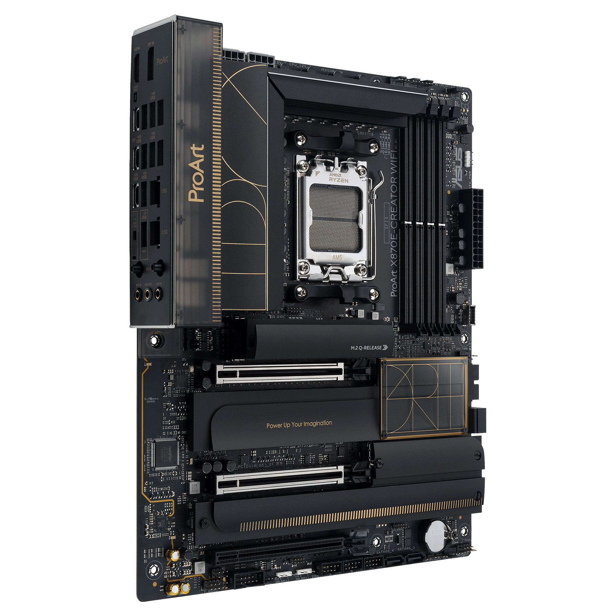Pllakë Amë ASUS ProArt X870E-CREATOR WIFI / AMD AM5 / X870E / DDR5 / ATX / Wi-Fi 7 / 10GbE + 2.5GbE LAN - 5