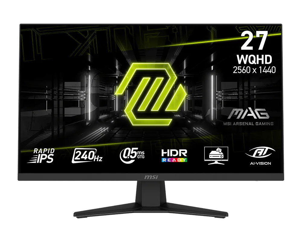 Monitor Gaming MSI MAG 274QF X24 / 27" / WQHD Rapid IPS / 240Hz / 0.5ms / HDMI+DisplayPort - Zezë