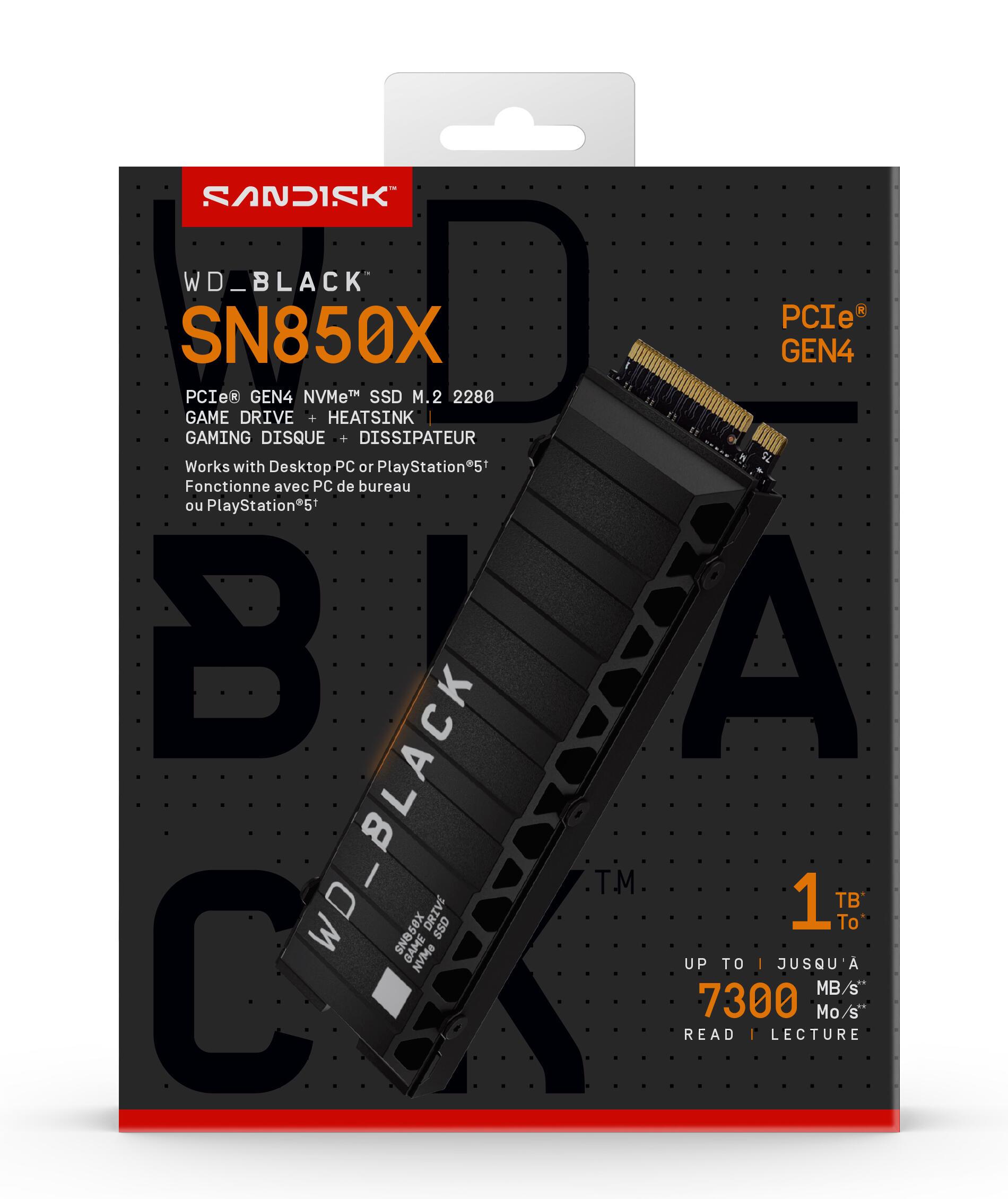 SSD e Brendshme Western Digital WD_BLACK SN850X / 1TB / M.2 PCIe 4.0 - 3