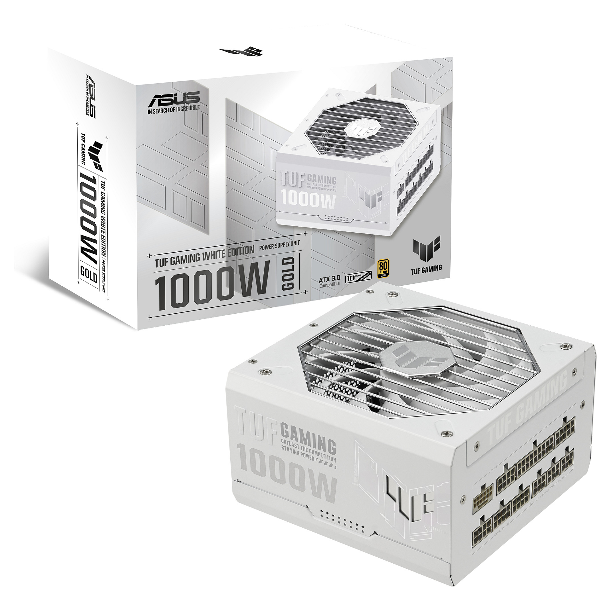 Furnizues Energjie ASUS TUF Gaming White Edition / 1000W / 80 PLUS Gold / ATX 3.1 - Bardhë - 13
