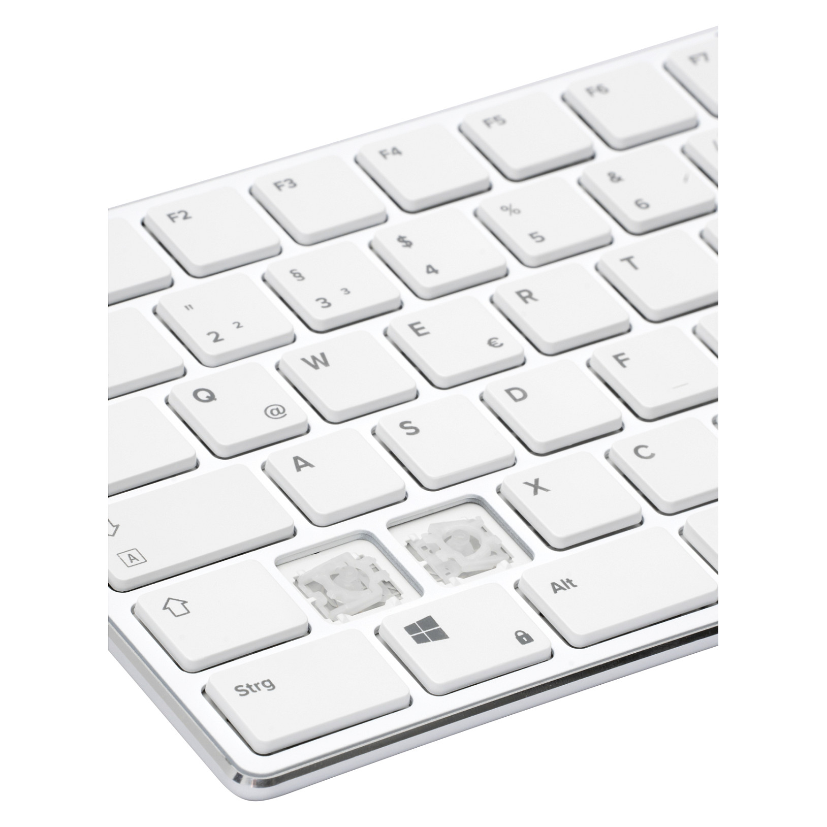 Tastierë me kabllo Speedlink RIVA Slim Metal Scissor / QWERTZ - Bardhë - 4