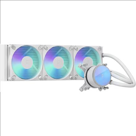 Ftohës për Procesor Fractal Design Radius 360 RGB, 360mm, 3x120mm RGB - Bardhë