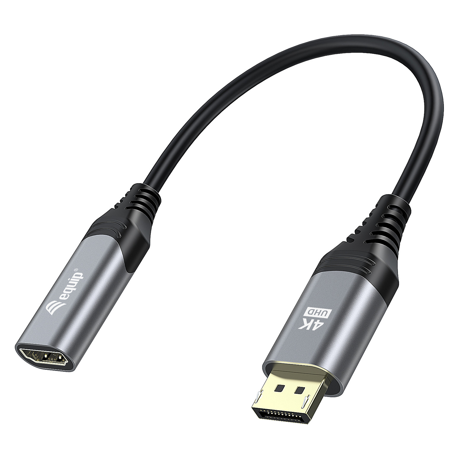 Kabllo për Rrjet ( UTP ) EQUIP 133445 video Adapter / 0.15 m – Zezë/Hiri