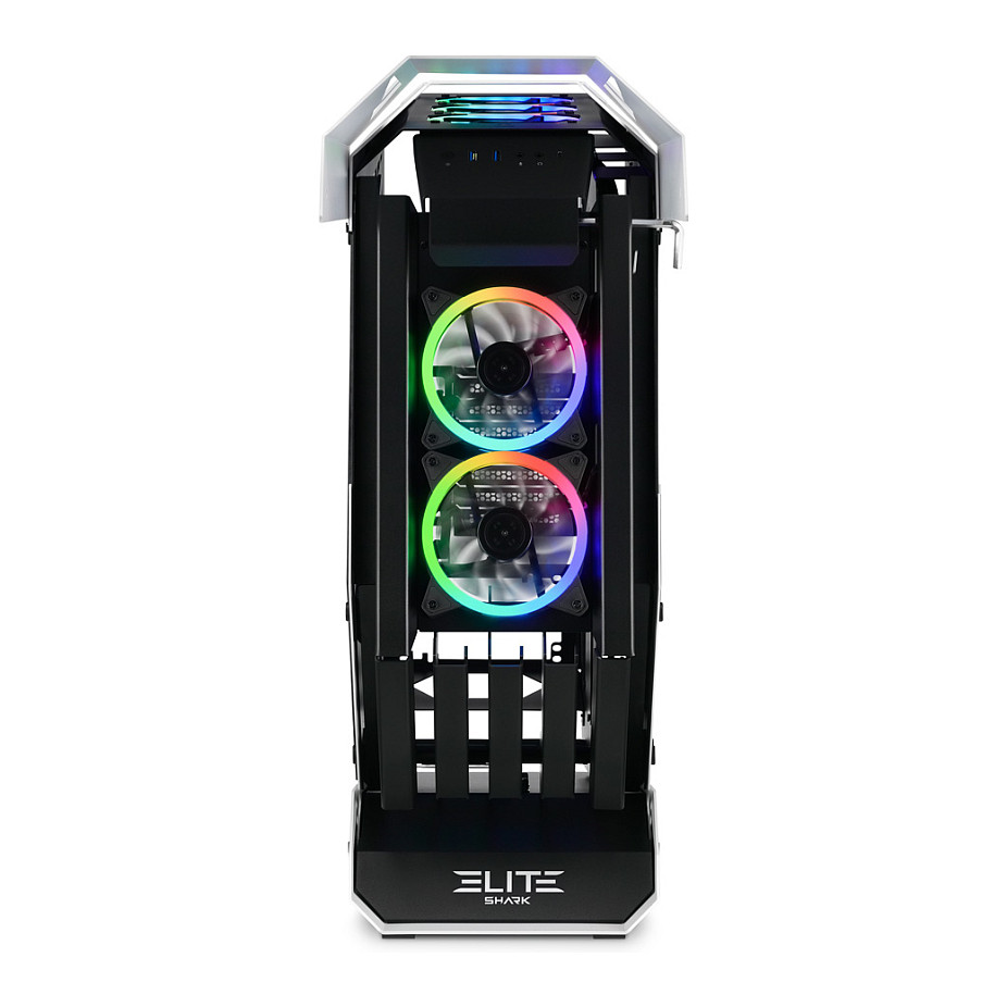 Kasë Midi Sharkoon ELITE SHARK CA700 – Zezë/Bardhë - 3