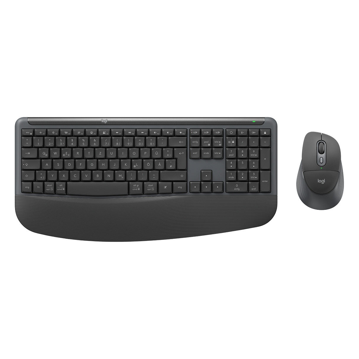 Combo (Tastierë&Maus) Logitech Signature Comfort Plus Combo MK880 / Wireless / QWERTZ German / Logi Bolt + Bluetooth - Grafit