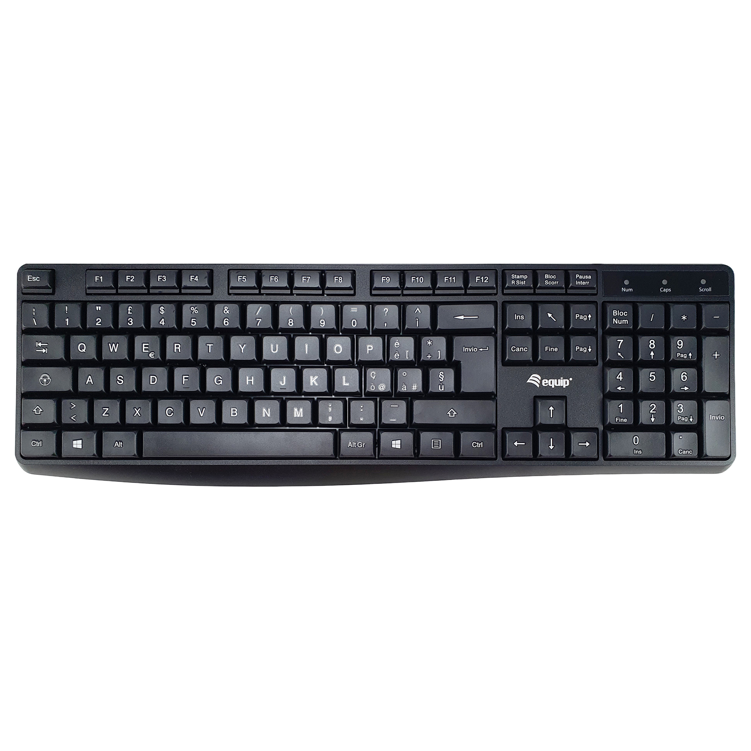 Tastierë me kabllo Equip / Italian Layout - Zezë - 1
