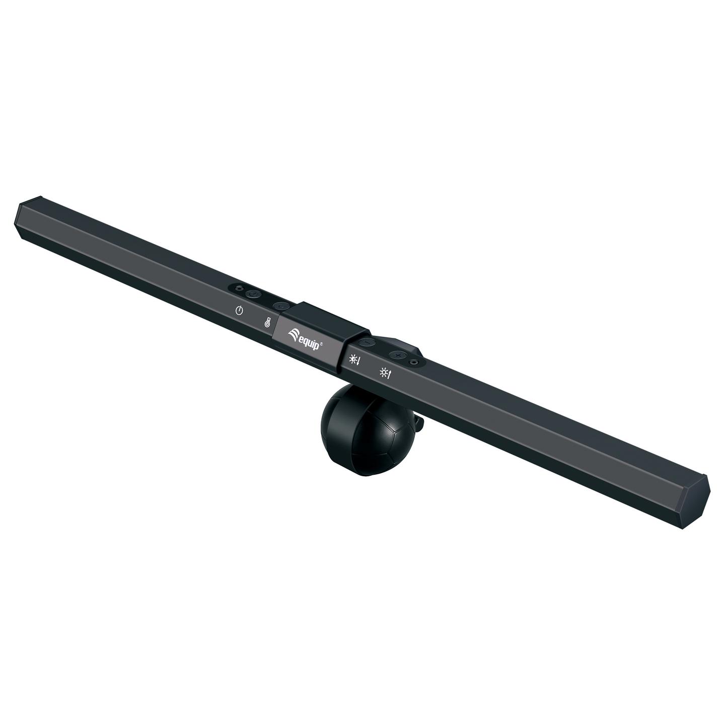 Llambë për Monitor Equip 245450 / USB / LED / Touch Control / 2800-6500K / 400lm - Zezë