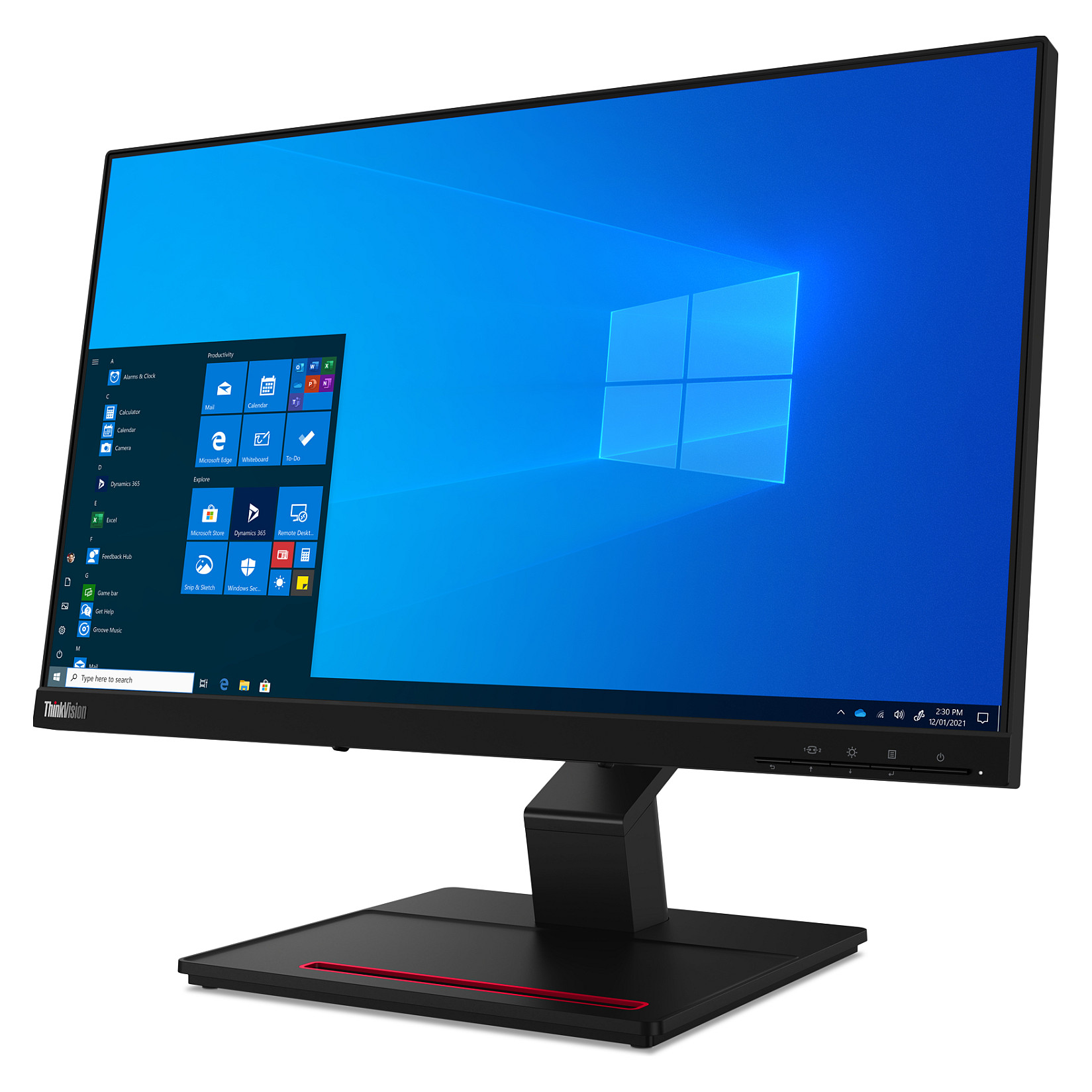 Monitor Lenovo ThinkVision T24t-20 / 23.8"/ Full HD IPS / LED / Touchscreen / 60 Hz / 6 ms / HDMI+USB+DP - Zezë - 3