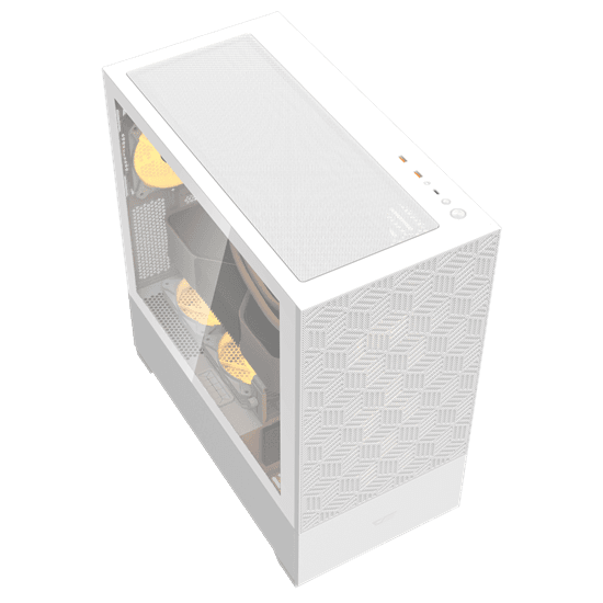 Kasë DarkFlash DF5000 / Mid-Tower / ATX-M-ATX-ITX / Mesh / Xham i Temperuar - Bardhë - 2