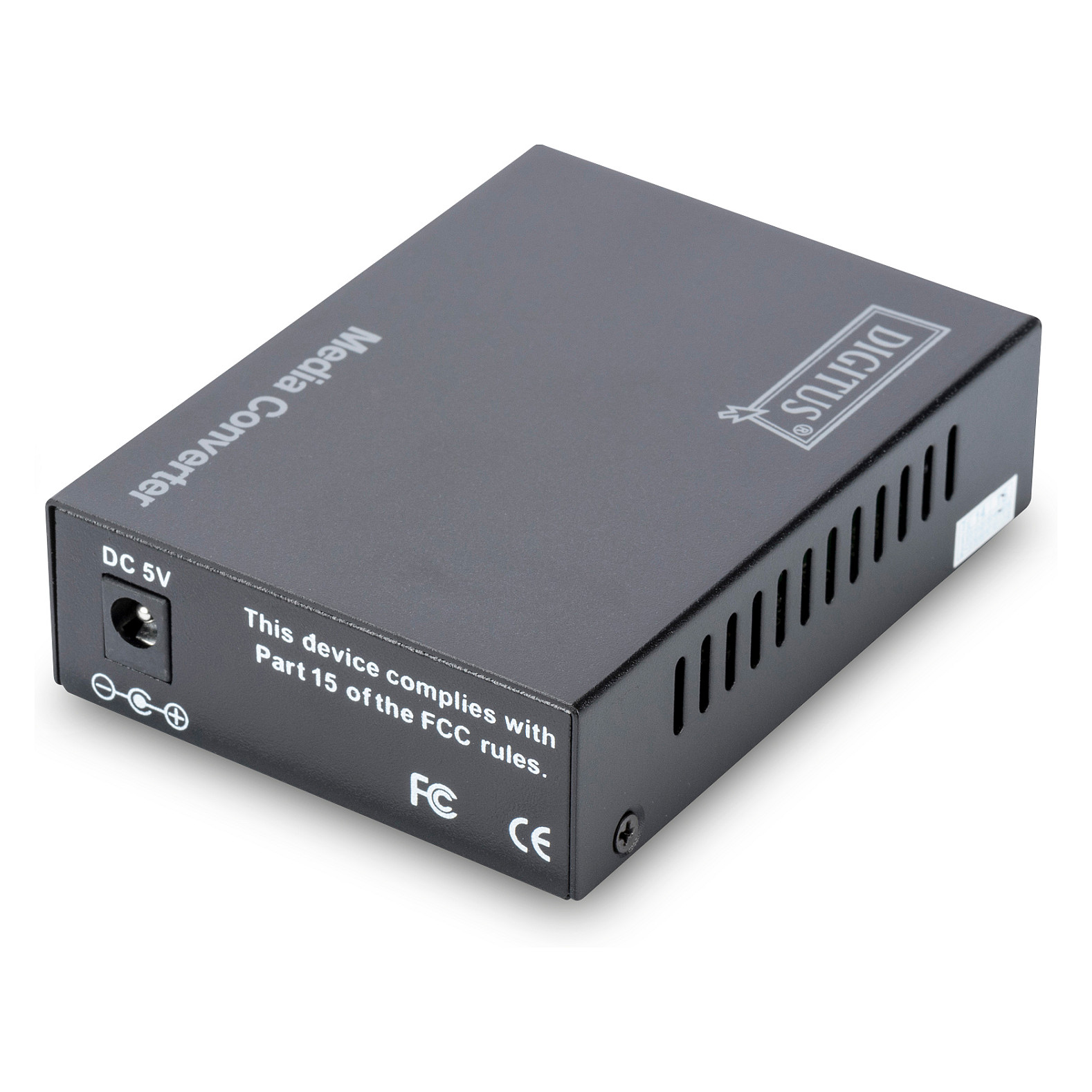 Aksesorë për Rrjet DIGITUS Gigabit Ethernet Media Converter RJ45/SFP - Zezë - 6