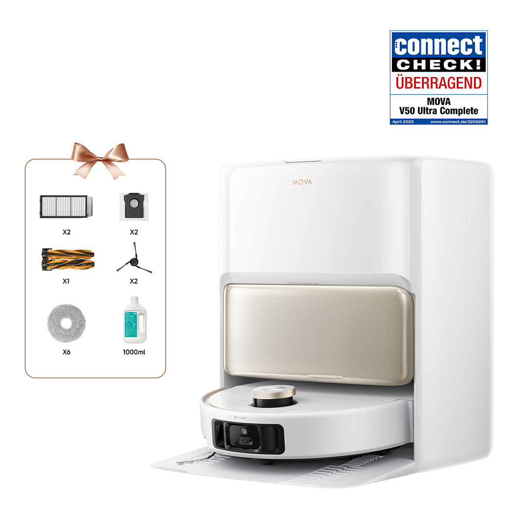 Fshesë Robotike Dreame Mova V50 Ultra Complete Combo 24000 Pa - Bardhë - 9