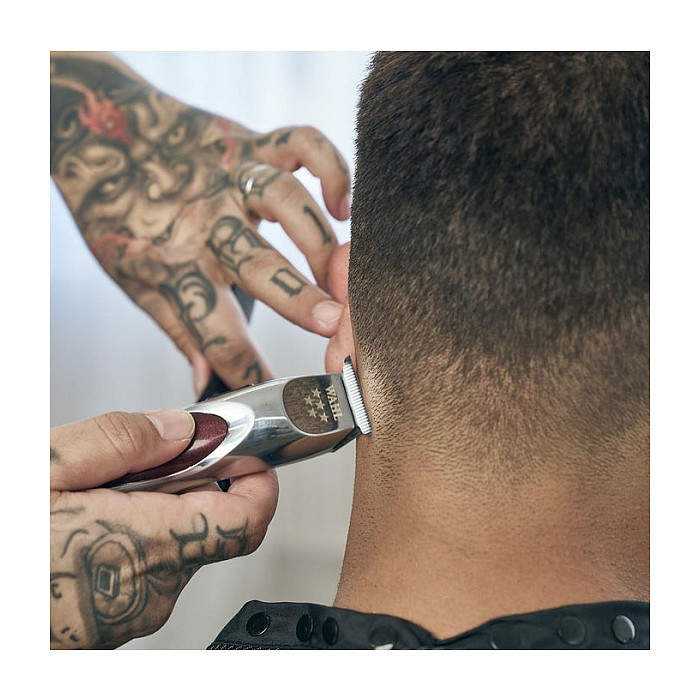 Makinë e rrojës Wahl Professional 5 Star A-LIGN Trimmer 08172-016 / T-Blade / Zero-Gap 0.1mm / 7.000 RPM / 3h / Cord/Cordless – Argjend/Kafe - 6