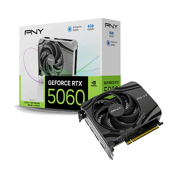 Kartelë Grafike NVIDIA PNY RTX 5060 8GB / GDDR7 / 1 Fan - 10