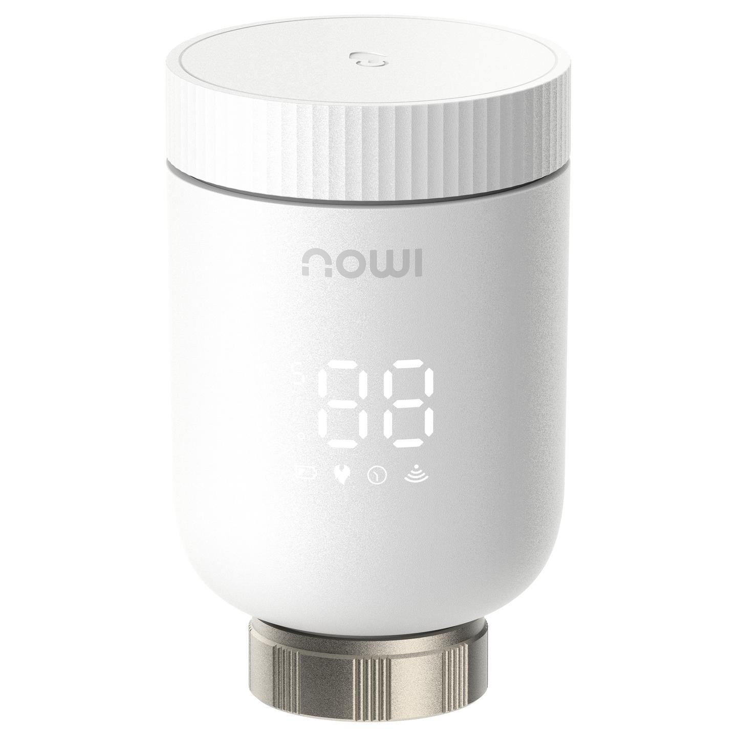Termostat Inteligjent për Radiator Imou TRV1, ZigBee 3.0, 5–35°C, ±0.5°C, 2× AA, 6 Adaptorë - Bardhë