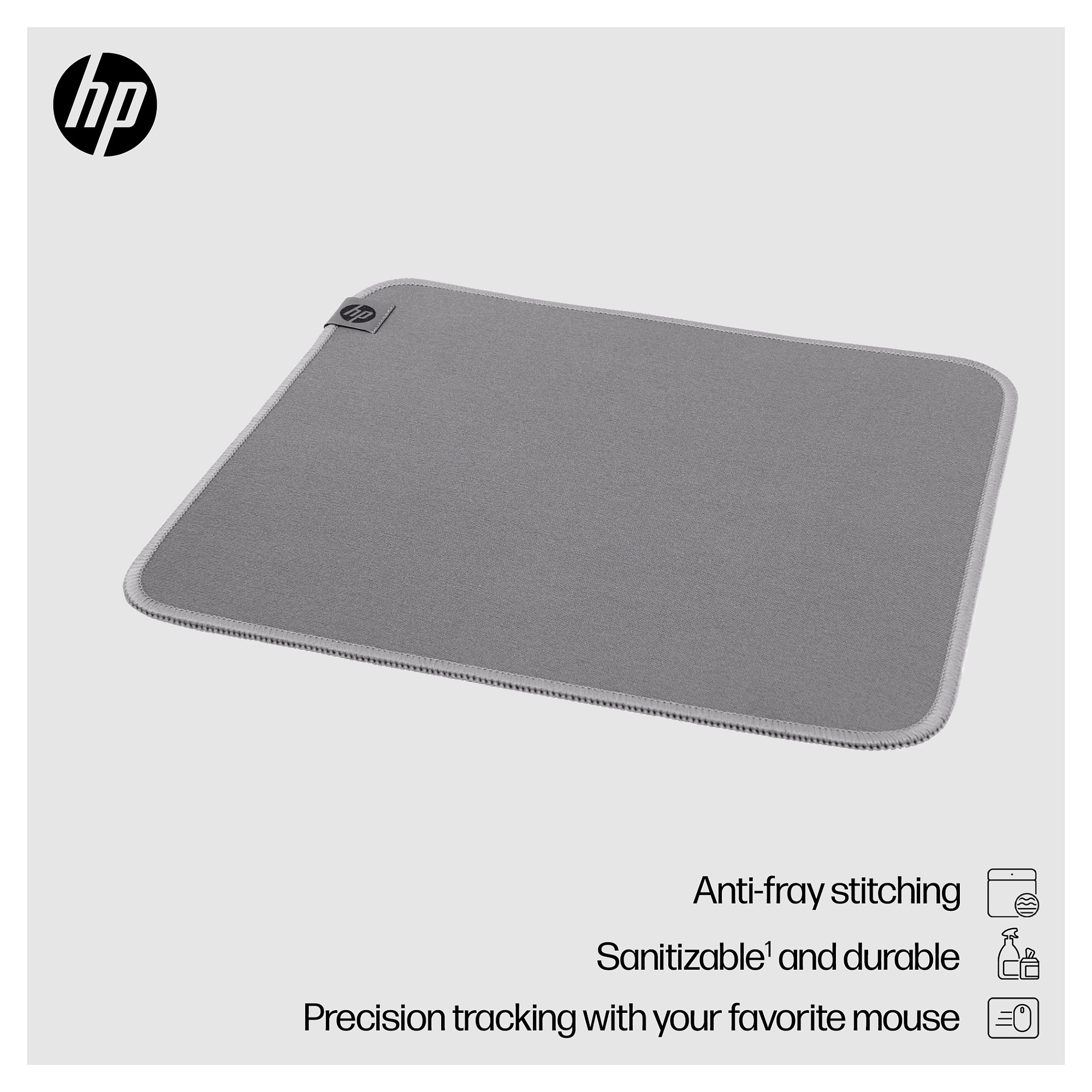 Mauspad HP 105 SANITIZABLE / 230 x 200 x 2mm - Gri - 5