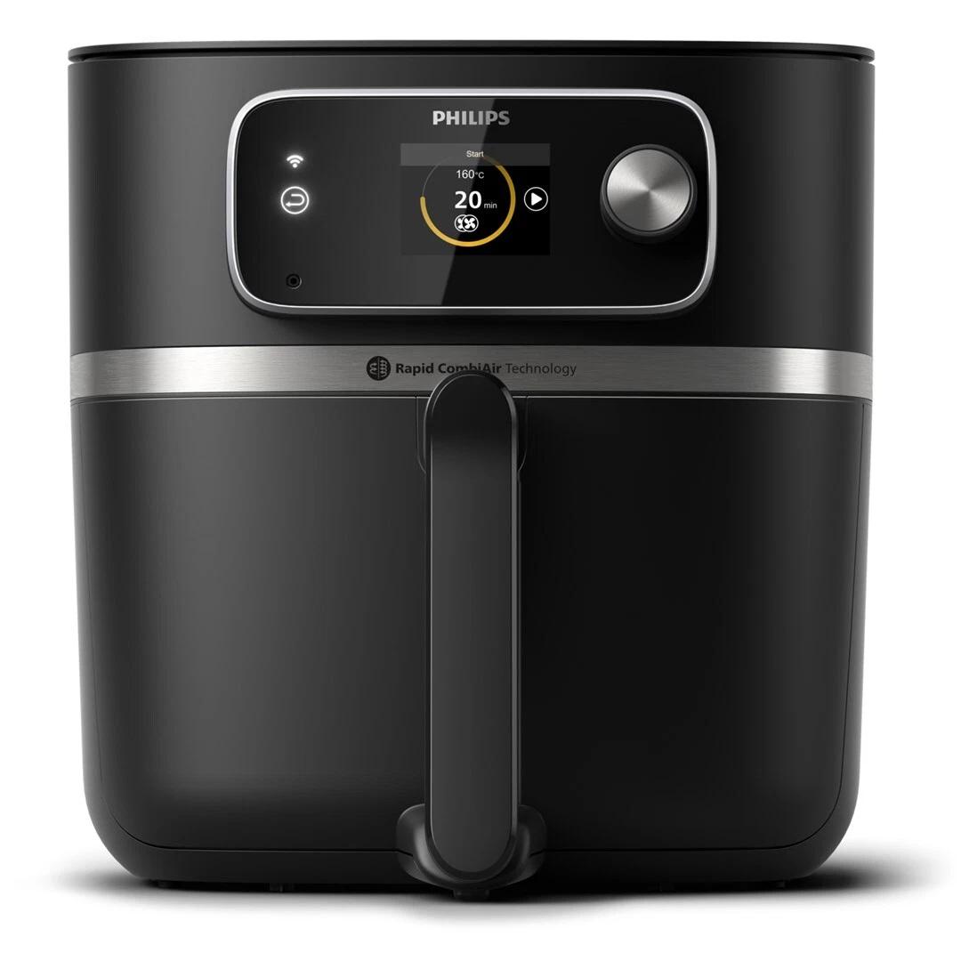 Fryer Philips Series 7000 / HD9880/90 / 8.3L / 2200W / Rapid CombiAir / 80+ Programe / Wi-Fi / Food Thermometer / 40-200°C – Zezë