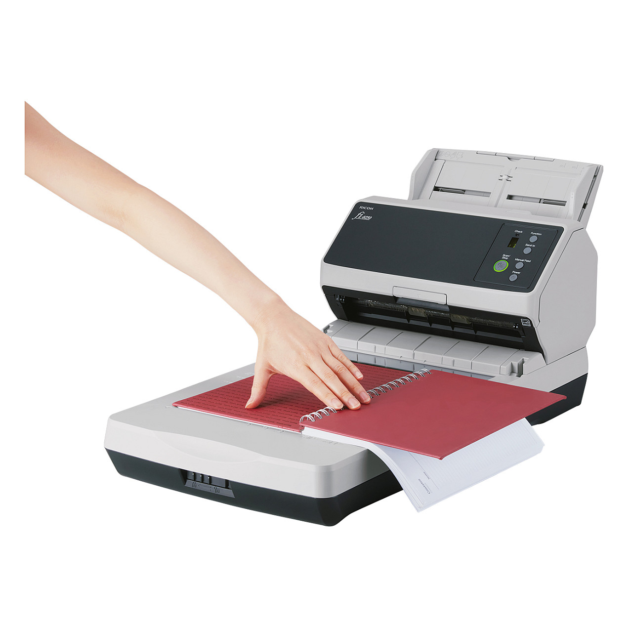 Skaner RICOH fi-8250 A4 Document Scanner with ADF Duplex & Flatbed USB 3.2 LAN - Bardhë - 4