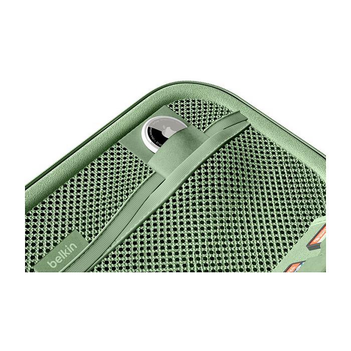 Case për Konsolë Gaming Belkin, Nintendo Switch 2, Rezistent ndaj Ujit dhe Goditjeve, Xhep për Kartela Lojërash, Mbajtëse për AirTag – Gjelbër - 4