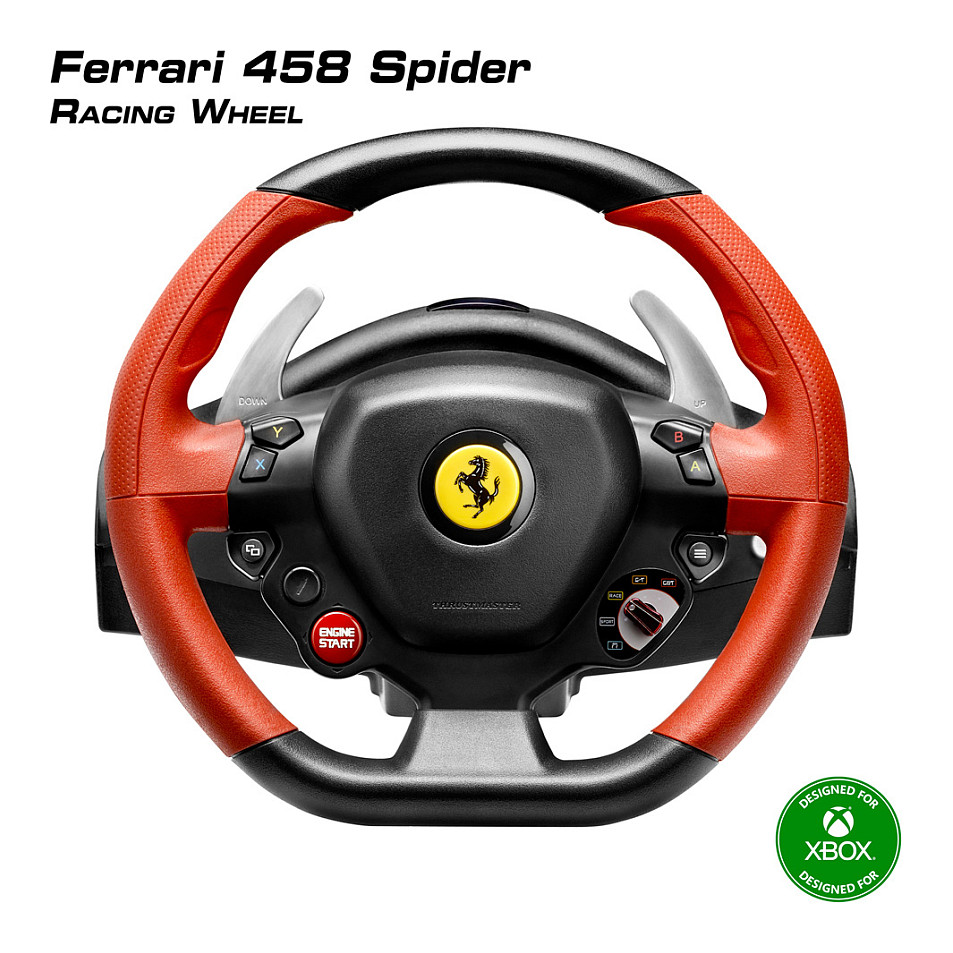 Kontroller Timon & Pedale Thrustmaster Ferrari 458 Spider - Zezë/Kuqe - 7