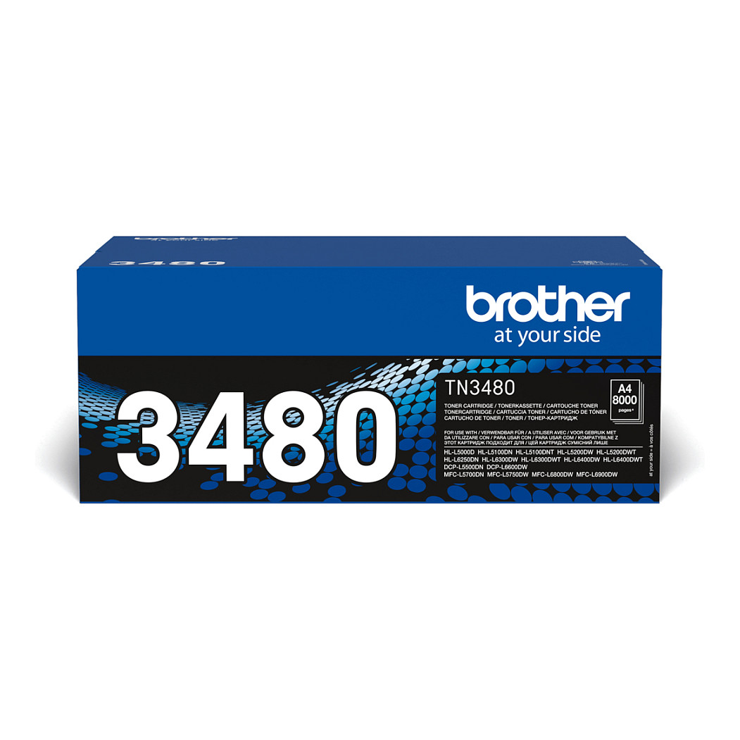 Toner Brother TN-3480 i zi deri në 8.000 faqe sipas ISO 19752 - 1