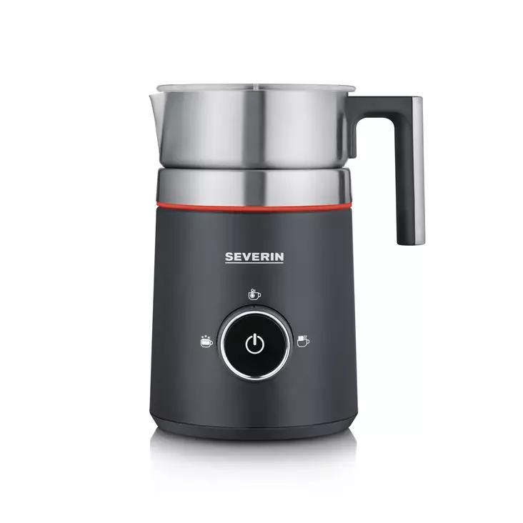 Shkumues dhe Ngrohës Qumështi Severin SM 3585, 0.5L, 500W, Induksion, 3 Programe, Funksion për Çokollatë – Zezë, Argjend