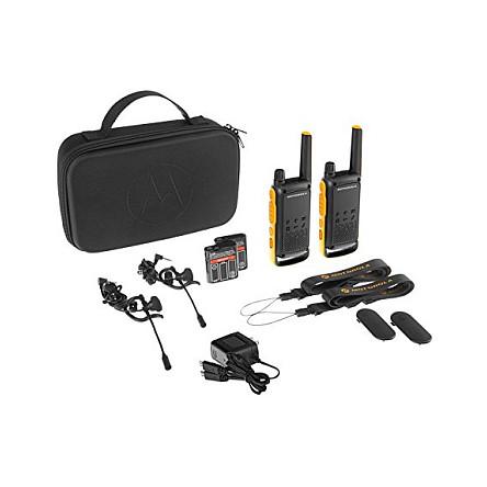 Radio Lidhje Motorola Talkabout T82 Extreme Twin Pack, PMR446, 16 Kanale, 500mW, Deri në 10km, IPX4, 2 Copë - Zezë/Verdhë - 6