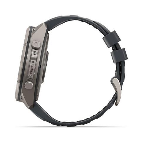 Orë e Mençur Garmin Fenix 9 Pro, 47mm, AMOLED, LTE, Titan, QuickFit Silikon - Zezë - 4
