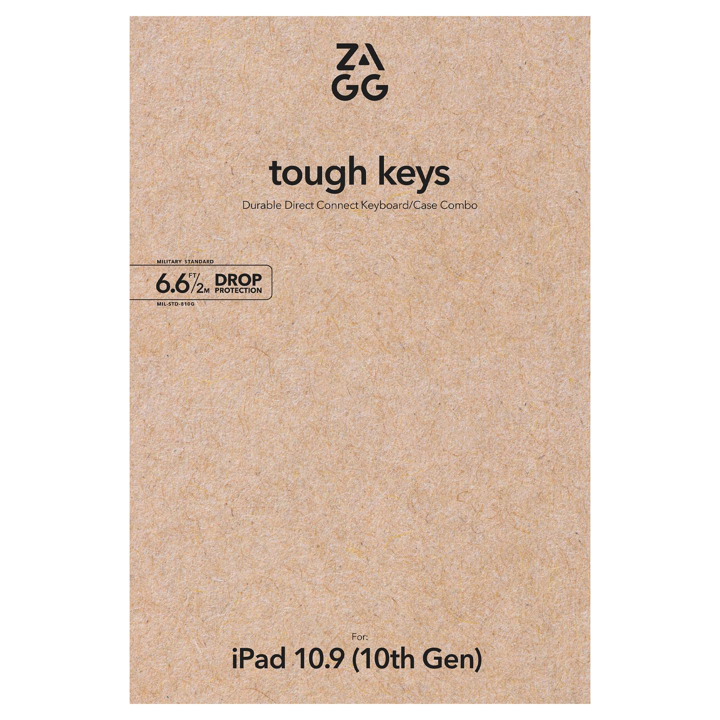 Aksesorë për tablet ZAGG Tough Keys Bluetooth për iPad 10.9" (10.Gen/ A16) / QWERTZ – Zezë - 5