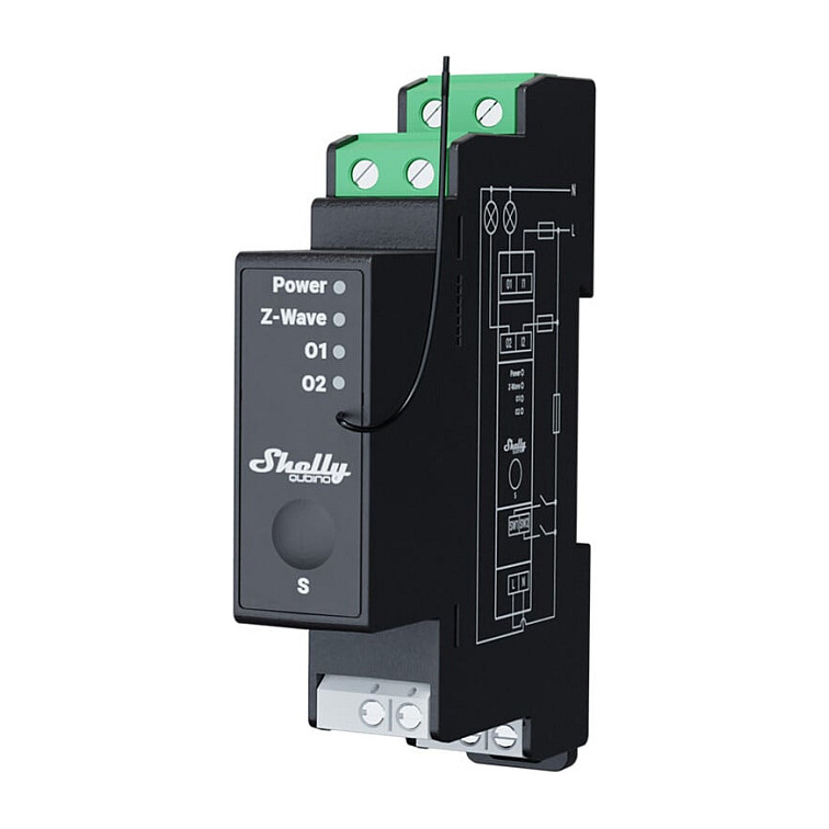 Shelly Relais "Wave Pro 2PM" max 25A Z-Wave DIN-Rail - 1