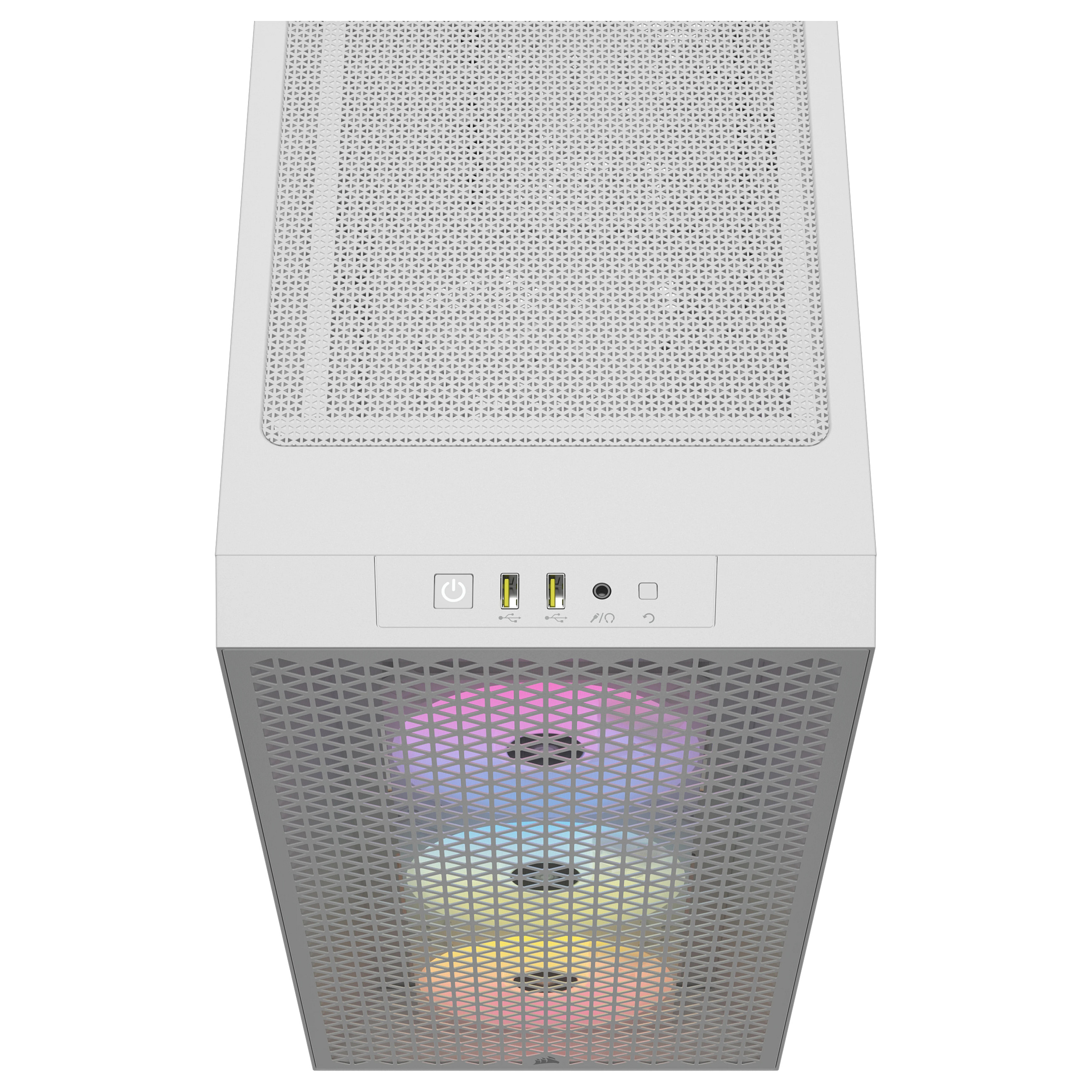 Kasë Corsair 3000D RGB Airflow White Midi Tower ATX Gaming Case – Bardhë - 3