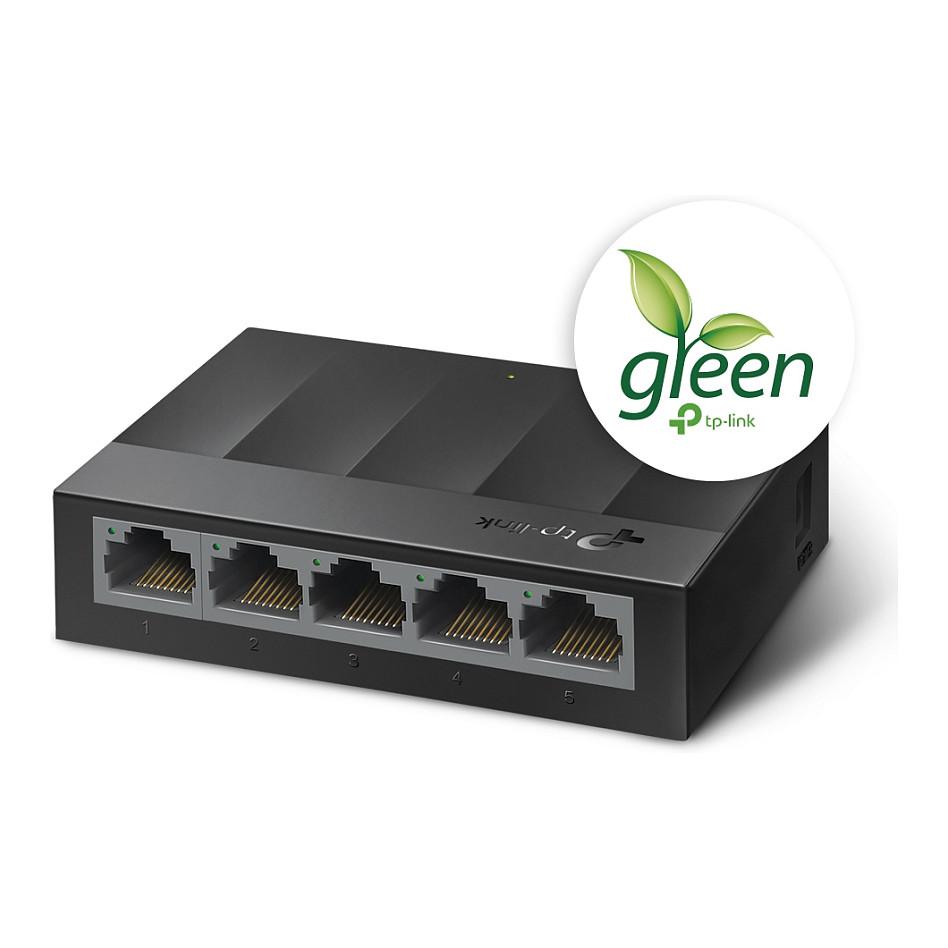 Switch TP-Link LS1005G, 5× Gigabit Ethernet RJ45, Unmanaged, 10Gbps – Zezë - 2