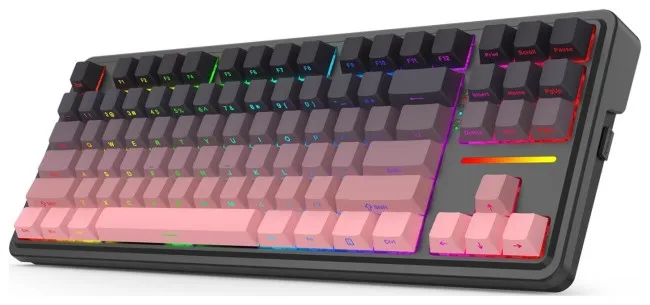 Tastierë Gaming Redragon K728SP-RGB-PRO Antonium PRO / Wired & Wireless / US Language – Zezë / Rozë - 4