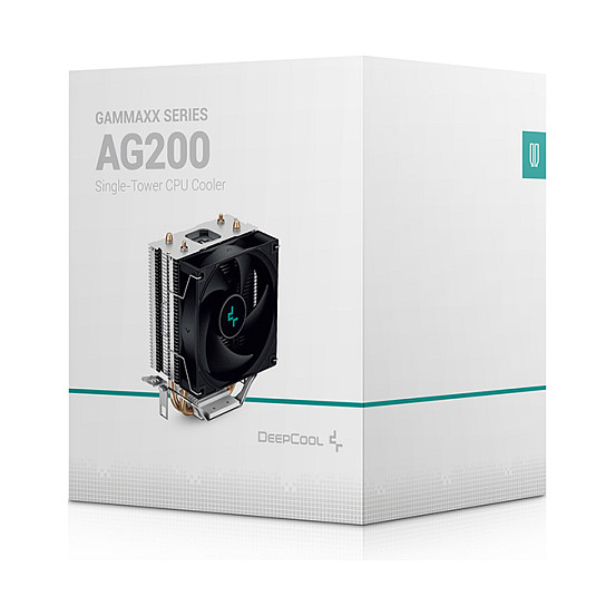 Ftohës për Procesor DeepCool AG200 / 92mm / 1x92mm / 3050RPM - Zezë - 10